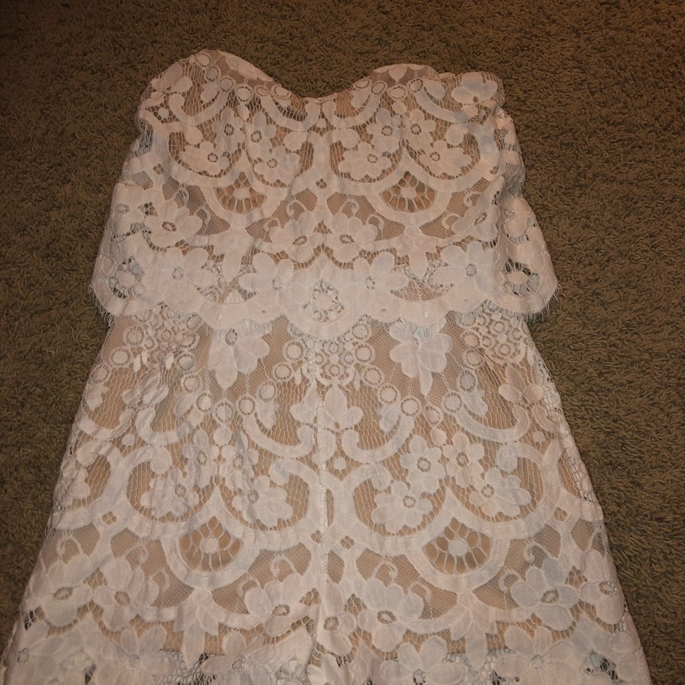 strapless romper